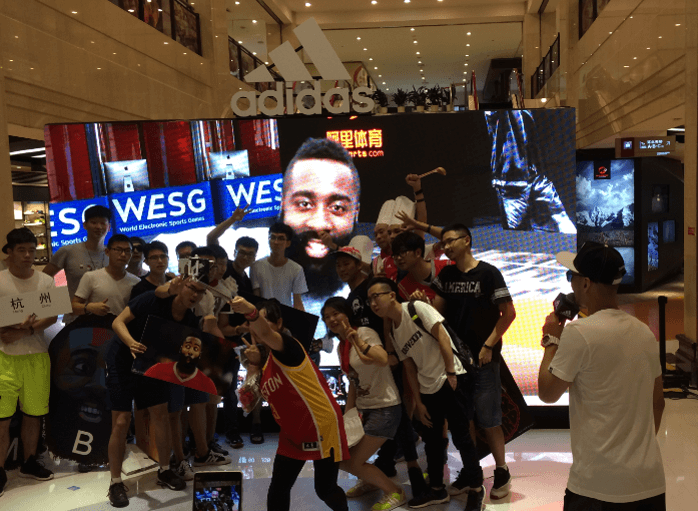 NBA巨星詹姆斯.哈登中国行 NBA巨星詹姆斯.哈登中国行
